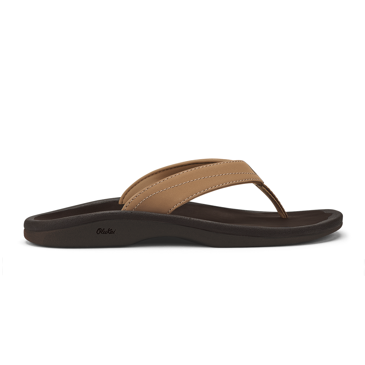 OluKai Popular | ‘Ohana Women's Beach Sandals - Almond / Dark Java