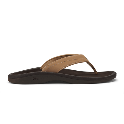 OluKai Popular | ‘Ohana Women's Beach Sandals - Almond / Dark Java