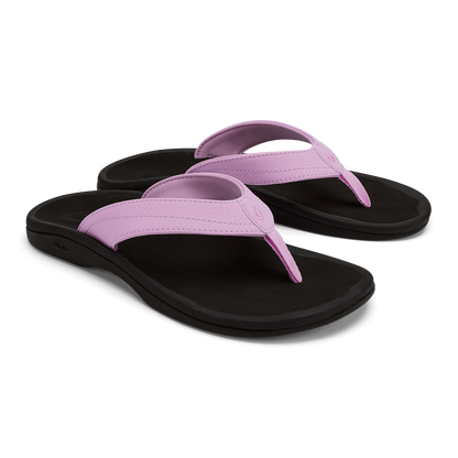 OluKai Quality | ‘Ohana Women's Beach Sandals - Paradise Pink / Lava Rock