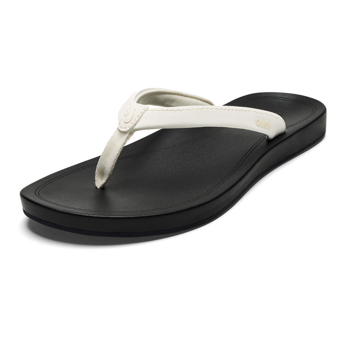 OluKai Hot Sale | ‘Uiki Women’s Everyday Beach Sandals - Bright White / Lava Rock