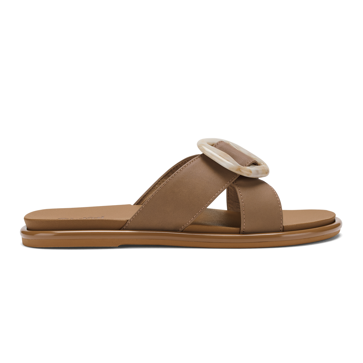 OluKai Trusted | La‘i Slide Women’s Slide Beach Sandals - Tan