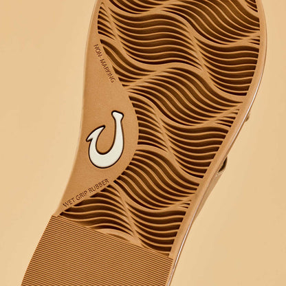OluKai Trusted | La‘i Slide Women’s Slide Beach Sandals - Tan
