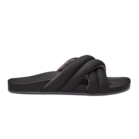 OluKai Popular | Hila Women’s Beach Slide Sandals - Black