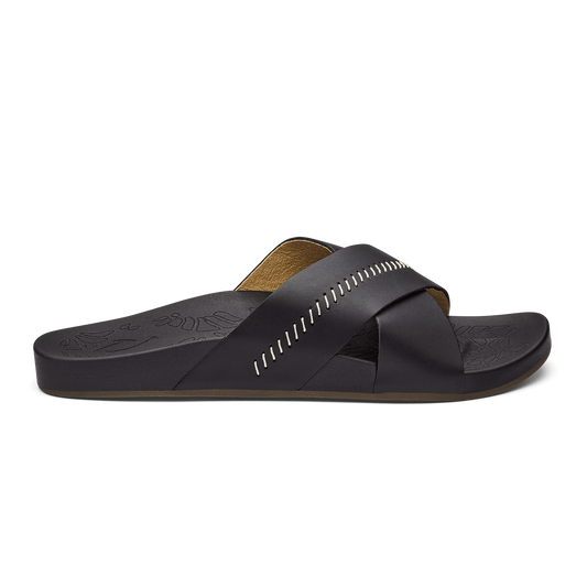 OluKai Latest | Kipe‘a ‘Olu Women‘s Slide Sandals - Black