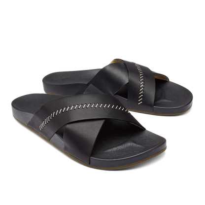 OluKai Latest | Kipe‘a ‘Olu Women‘s Slide Sandals - Black