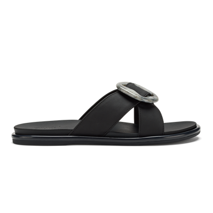 OluKai Hot Sale | La‘i Slide Women’s Slide Beach Sandals - Lava Rock