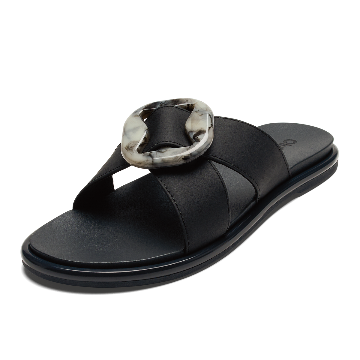 OluKai Hot Sale | La‘i Slide Women’s Slide Beach Sandals - Lava Rock
