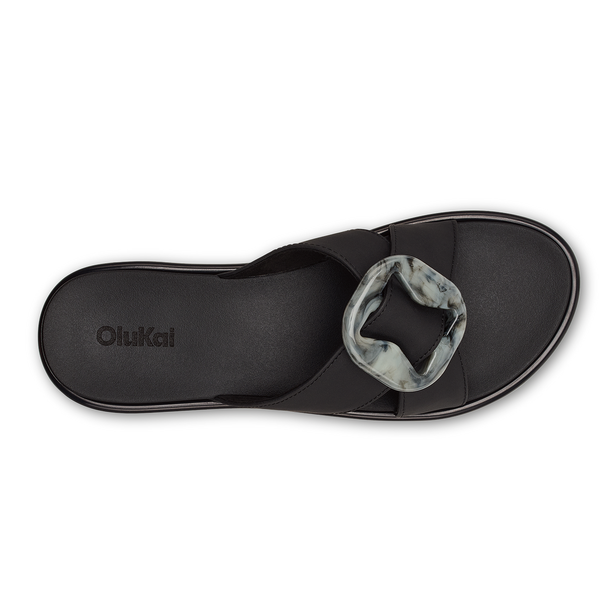 OluKai Hot Sale | La‘i Slide Women’s Slide Beach Sandals - Lava Rock
