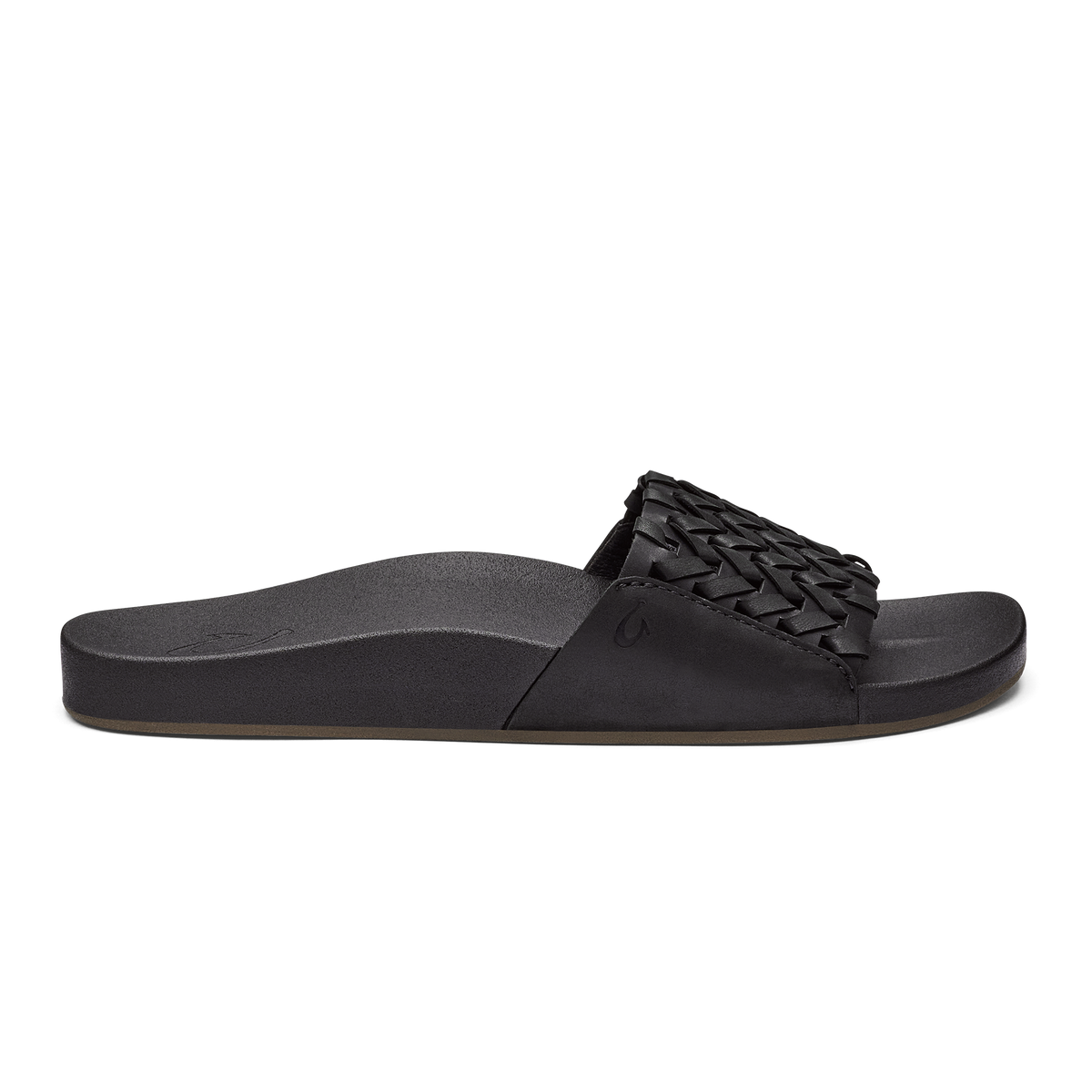 OluKai Special Offer | Kāmola Women’s Leather Slide Sandals - Black