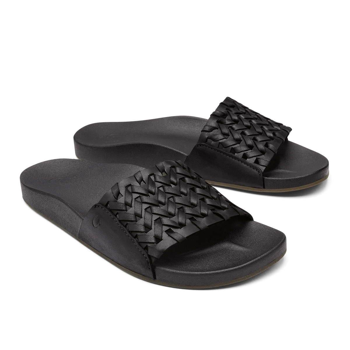 OluKai Special Offer | Kāmola Women’s Leather Slide Sandals - Black