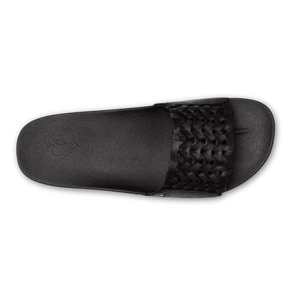 OluKai Special Offer | Kāmola Women’s Leather Slide Sandals - Black