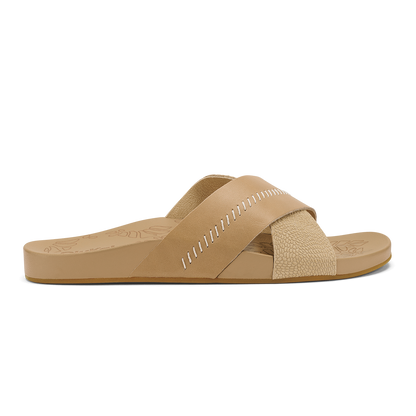 OluKai Best Price | Kipe‘a ‘Olu Women‘s Slide Sandals - Warm Sand