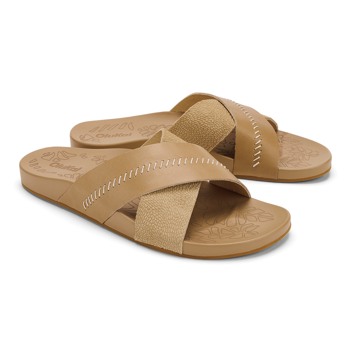 OluKai Best Price | Kipe‘a ‘Olu Women‘s Slide Sandals - Warm Sand