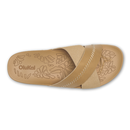 OluKai Best Price | Kipe‘a ‘Olu Women‘s Slide Sandals - Warm Sand