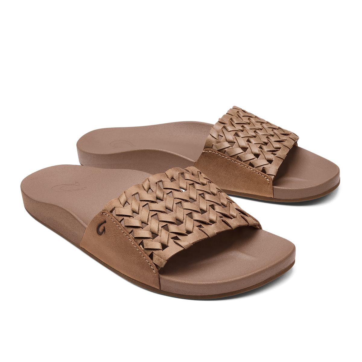 OluKai Best Seller | Kāmola Women’s Leather Slide Sandals - Tan