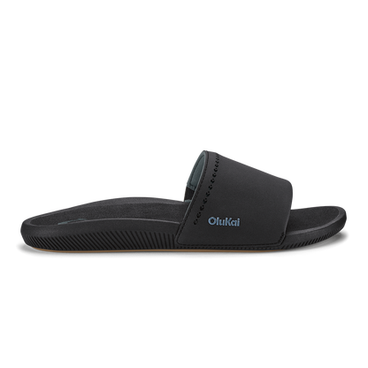 OluKai Sale | Ulele Slide - Black / Black
