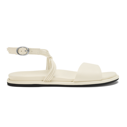 OluKai Top Pick | Tiare Wrap Women’s Leather Sandals - White Sand