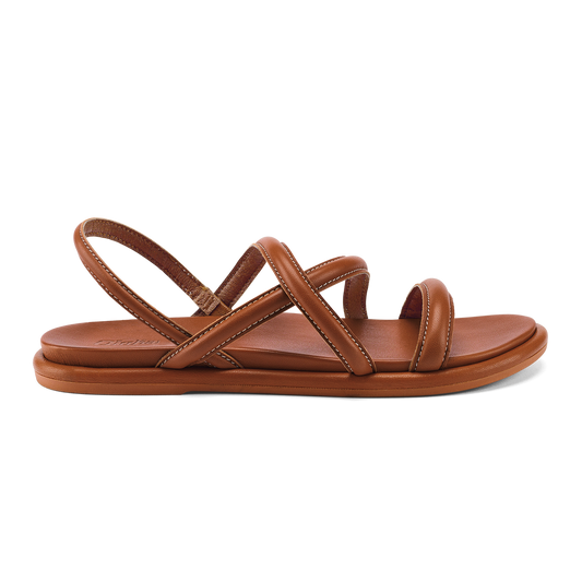 OluKai Best Price | Tiare Strappy Women’s Leather Sandals - Fox