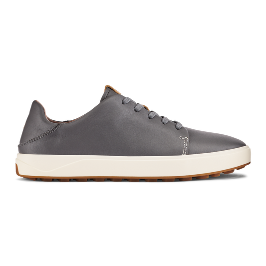 OluKai Trusted | Wailea Women’s Waterproof Leather Golf Shoes - Stone